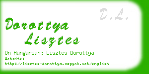 dorottya lisztes business card